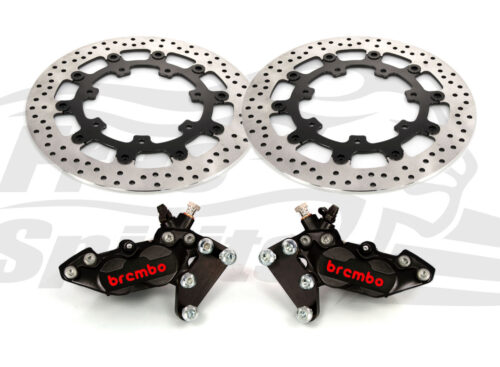 Harley Davidson Touring 2012 up - Bolt-in kit with 4p. (Black) calipers & rotors 320 mm