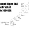 Mobile and Navigator Supports for Triumph Tiger Sport 660 - 800 - Image 9