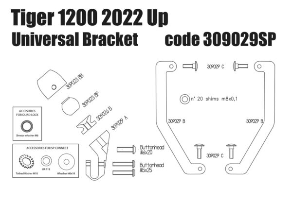 Soportes smartphone y navegador satelital para Triumph Tiger 1200 desde 2022 - Imagen 11