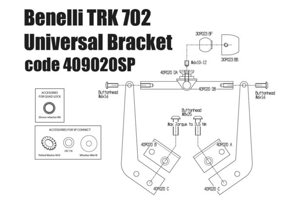 Mobile and Navigator Supports for Benelli TRK 702 - Image 9