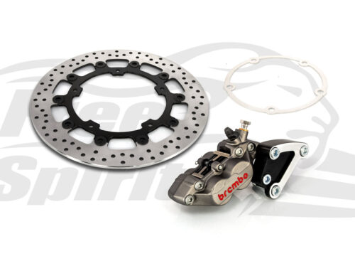 Royal Enfield Super Meteor e Shotgun 650 - Kit pinza 4p. e disco freno 320 mm - Titanio
