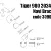 Soportes smartphone y navegador satelital para Triumph Tiger 900 dal 2024 - Imagen 15