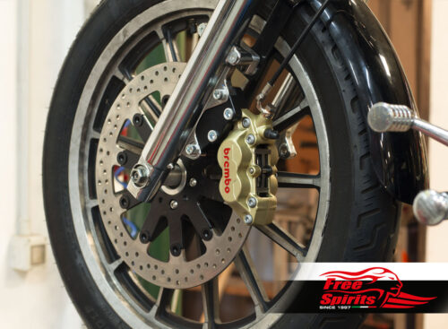Harley Davidson 84-99 con disco freno singolo - Kit pinza 4p. e disco freno 320 mm