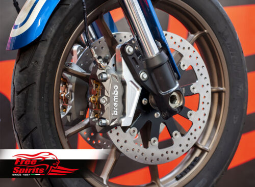 Harley Davidson Softail dual disc 2018 up - Brembo 4p. radial calipers & rotors 320 mm