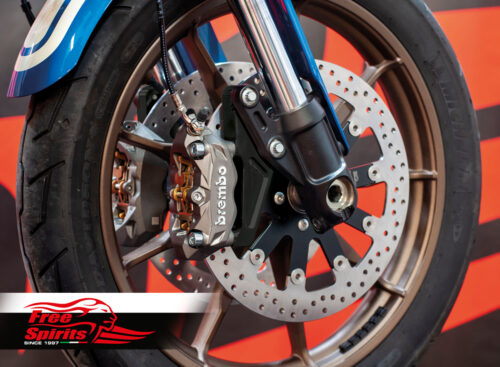 Harley Davidson Softail dual disc 2018 up - Brembo 4p. radial calipers & rotors 320 mm